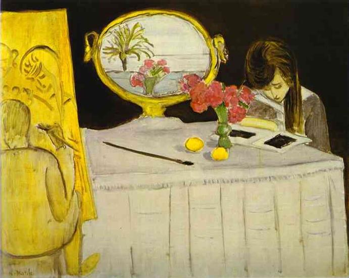 Henry Matisse - Henri Matisse - The Painting Lesson.JPG