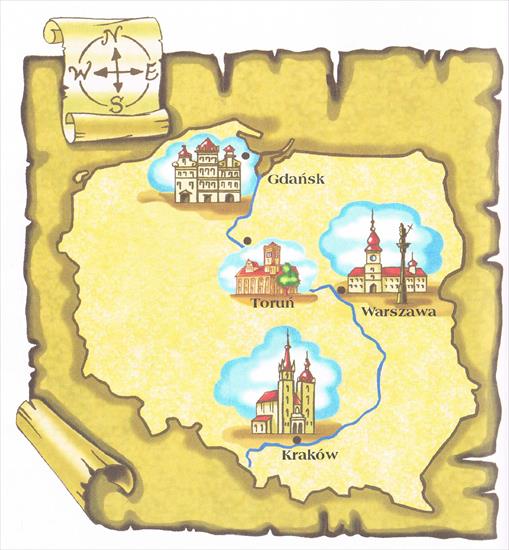POLSKIE SYMBOLE NARODOWE - Mapa Polski 1.JPG