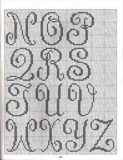 alfabet - 101 Filet Crochet Charts 69.jpg