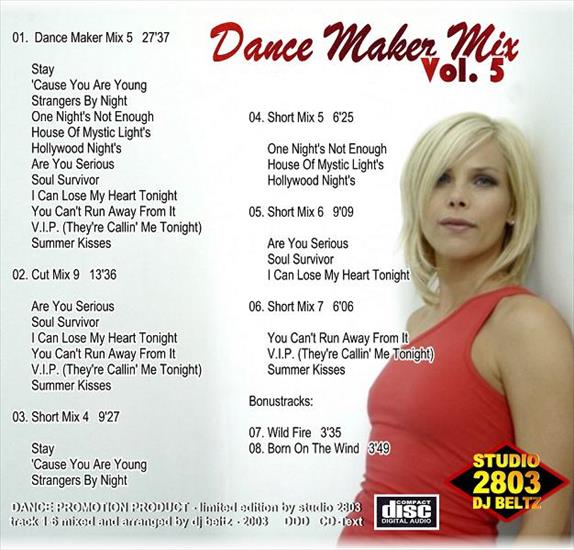 2003 Dance Maker Mix Vol 5 - 2003 Dance Maker Mix Vol.5 02.jpg