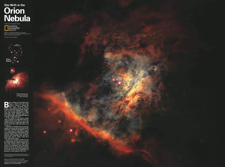 Mapy National Geographic. 538 map. Wysoka jakość - Space - Star Birth in the Orion Nebula 1995.jpg